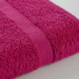 Toalla de manos fucsia Elegant en algodón 100 40x70 cm 400 gsm