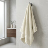 Toalla de cuerpo blanco marfil 60x120 cm en algodón 400 gsm