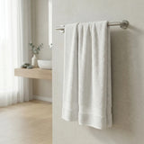 Toalla de manos blanca Elegant 50x100 cm en algodón 100 400 gsm