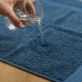 Toalla de manos Azul Prusia Senda en algodón 40x70 cm 550 gm