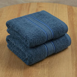 Toalla de manos Azul Prusia Senda en algodón 40x70 cm 550 gm