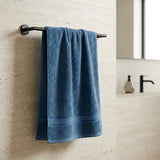 Toalla de manos Azul Prusia Senda en algodón 40x70 cm 550 gm