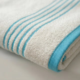 Toalla de cuerpo beige Mediterráneo en algodón 70x130 cm 550 gm