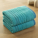 Toalla de cuerpo azul Mediterráneo 70x130 cm en algodón 550 g
