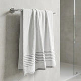 Toalla de cuerpo blanca Mediterráneo en algodón 70x130 cm 550 g