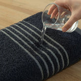 Toalla de cuerpo negra Mediterráneo 70x130 cm en algodón 550 g