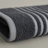 Toalla de manos negra Mediterráneo 40x70 cm en algodón 550 g