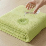 Toalla de manos verde claro Elegant en algodón 100 50x100 cm 400 gsm