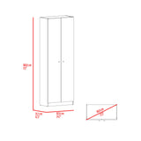 Estantería rectangular home 1 moderna fresno y wengue en MDP 62.8x180.6 cm con 3 entrepaños