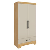 Clóset Essent blanco fresno y capri en MDP 86x180 cm con 2 puertas y cajón
