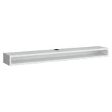 Rack de TV flotante Luft blanco para televisor de hasta 75" pulgadas 180x15 cm