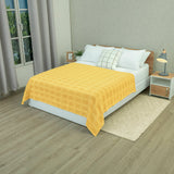 Sobrecama amarilla Elegant 150x200 cm en algodón tipo galleta