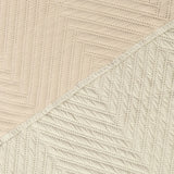 Cubrelecho queen beige Kyoto en microfibra 160x190 cm con 2 fundas