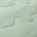 Cubrelecho acolchado king verde Cotton Sense doble faz 200x200 cm en microfibra