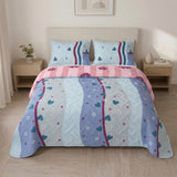 Cubrelecho sencillo rosado Oasis Malva en microfibra termosellada 100x190 cm