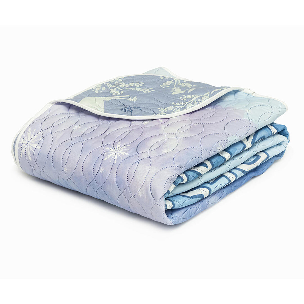 Cubrelecho infantil para cama doble Disney Core Frozen azul claro doble faz 140x190 cm