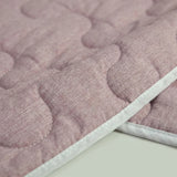 Cubrelecho Equilibrio king morado claro superacolchado doble faz 200x200 cm