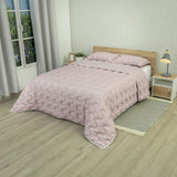 Cubrelecho acolchado queen morado claro Equilibrio doble faz 160x190 cm