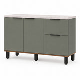 Cocina Sicilia Natural y Olivia 120x163cm con Cuatro Puertas sin Mesón y Sin Estufa
