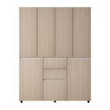 Armario arena 150x200 cm en MDF con 7 puertas y 2 cajones