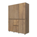 Armario amaretto 150x200 cm en MDF con 6 puertas y 2 cajones