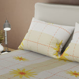 Juego de sábanas Dulce Jardín queen camel en microfibra 160x190 cm