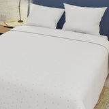 Sábana plana queen blanca Descanso Absoluto 160x190 cm 250 hilos