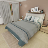 Juego de sábanas Slate Luxury para cama doble gris claro 140x190 cm 180 hilos