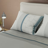 Juego de sábanas Slate Luxury para cama doble gris claro 140x190 cm 180 hilos