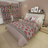 Juego de sábanas Forma Activa para cama doble beige claro en microfibra 140x190 cm 4 piezas