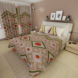 Juego de sábanas Boho Clay king en microfibra 200x200 cm de 4 piezas