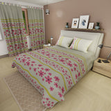 Juego de sábanas Citron Sunny king beige en microfibra 200x200 cm