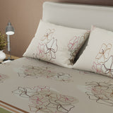 Juego de sábanas Amapola de Arena sencillo verde olivo Amapola 100x190 cm en microfibra
