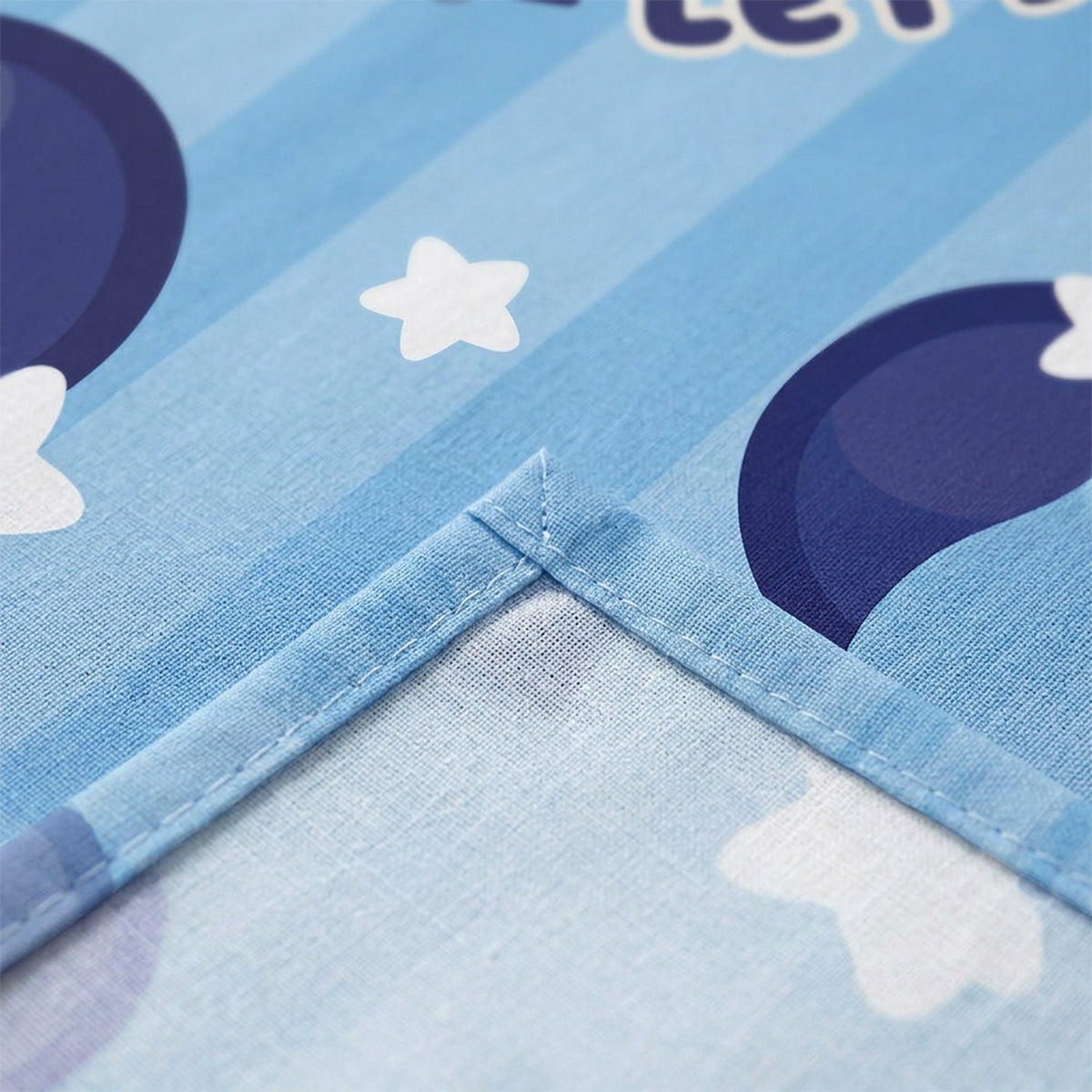 Juego de sábanas Bluey azul semidoble 120x190 cm en microfibra suavizada