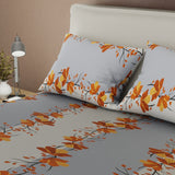 Sábana ajustable Formas Entrelazadas queen gris claro estampada en microfibra 160x190 cm