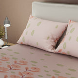 Sábana ajustable Dulce Primavera sencilla palo de rosa microfibra 100x190 cm