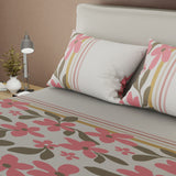 Sábana ajustable Autumn Garden para cama doble estampada en microfibra 140x190 cm