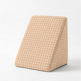 Cojín para TV beige triangular en microfibra 48x45 cm con espuma