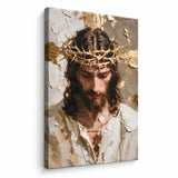 Lienzo Cuadro Decorativo Arte Sagrado de Cristo Rey Corona 93x60cm