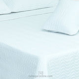 Cubrelecho Español Blanco para Cama Doble 140 X 190 Cm Doble Faz de Fondo Entero
