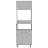 Combo Mueble Microondas Kitchen Blanco y Alacena Varese - Bylmo