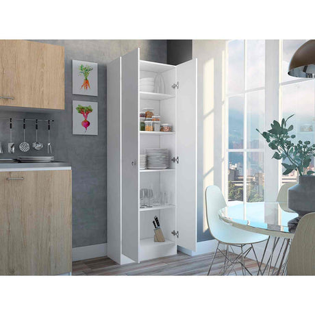Alacena Hamburg Blanco 60 cm con Dos Puertas - Muebles Organizadores | Bylmo
