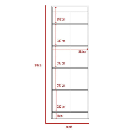 Alacena Multiusos Blanco 60 cm con Dos Puertas