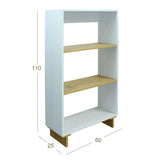 Biblioteca Linea Flow Blanco 60 cm con Entrepaños - Bibliotecas y Estanterías | Bylmo