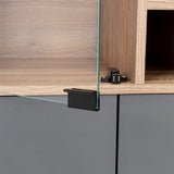 Bar Vassel Miel y Plomo 59.6x109.4cm con Dos Compartimientos con Tres Portacopas y con Ocho Portabotellas - Bares | Bylmo