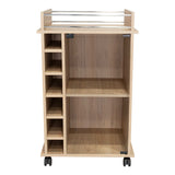 Bar Dukat Rovere 55x89cm con Seis Porta Botellas y con Rodachones - Bares | Bylmo