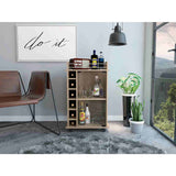 Bar Dukat Rovere 55x89cm con Seis Porta Botellas y con Rodachones - Bares | Bylmo