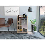 Bar Dukat Rovere 55x89cm con Seis Porta Botellas y con Rodachones - Bares | Bylmo