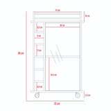 Bar Dukat Rovere 55x89cm con Seis Porta Botellas y con Rodachones - Bares | Bylmo
