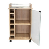 Bar Dukat Rovere 55x89cm con Seis Porta Botellas y con Rodachones - Bares | Bylmo